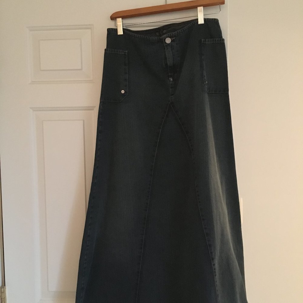 Vintage Maxi Benetton Denim Skirt